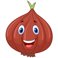 Onion Classroom Vegetable Transparent Sticker